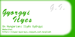 gyorgyi ilyes business card